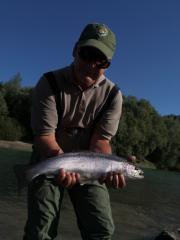 lake rainbow on dry